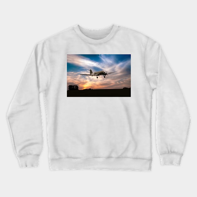 Dakota Comes Home Crewneck Sweatshirt by aviationart